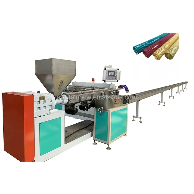 PVC Spiral Reinforced Suction Discharge Hose Pipe Making Machine PVCSuction Tube Production Line