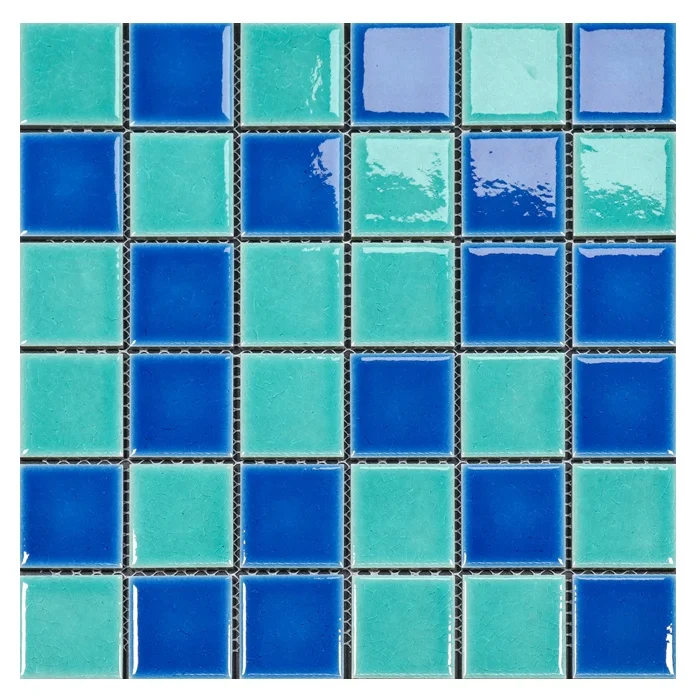 OEM Wholesale Modern Square Mirror Mosaics Pink and Green Glazed Marble Look Slab Wood Floor Tiles for Outdoor Pools