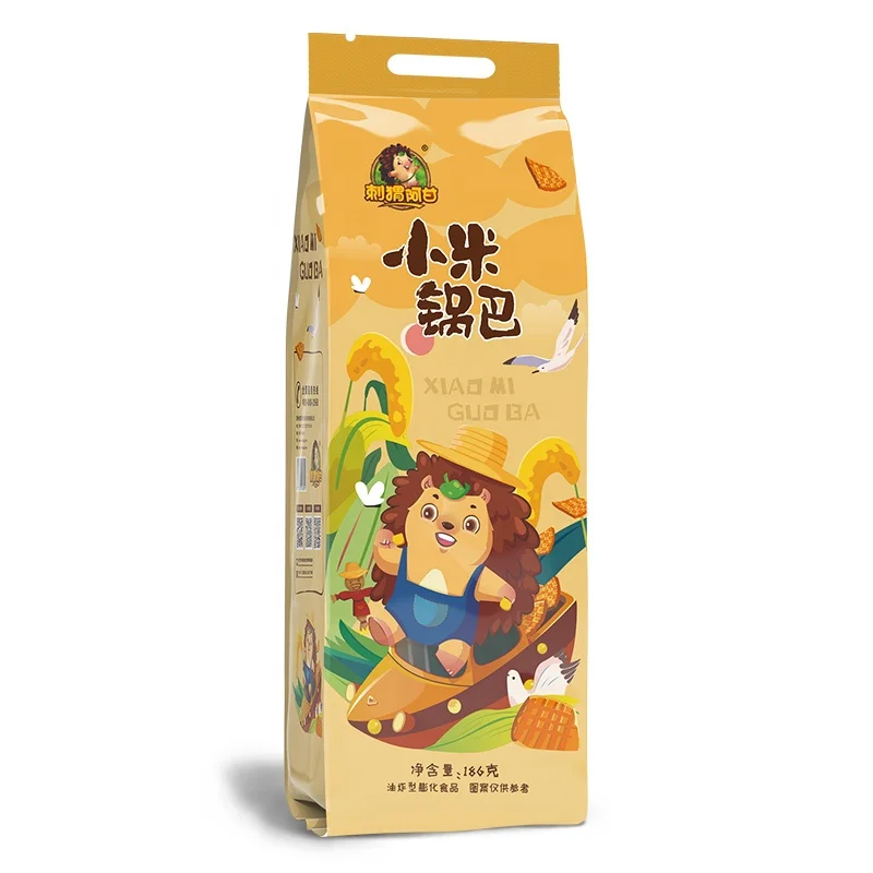 
Wholesale Crispy Snack Cracker Rice Office Grain Snacks Of Millet Crisp 186g Healthy snack 