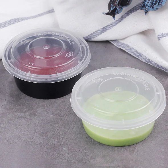 Пластиковые чашки для соуса Jello Shot с крышками, 2 унции