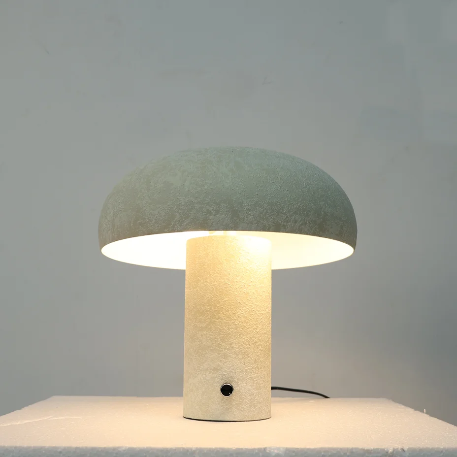 Wholesale Designer Nordic Plastic Home Hotel Bedroom Decorative Bedside Luxury Modern Led Mushroom Table Lamp For Reading Room