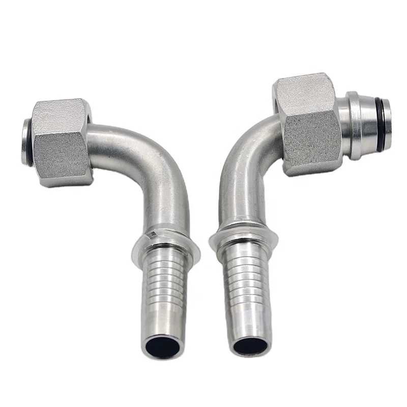 metric hydraulic 45 degree pipe hose ferrule fittings of parker hose press