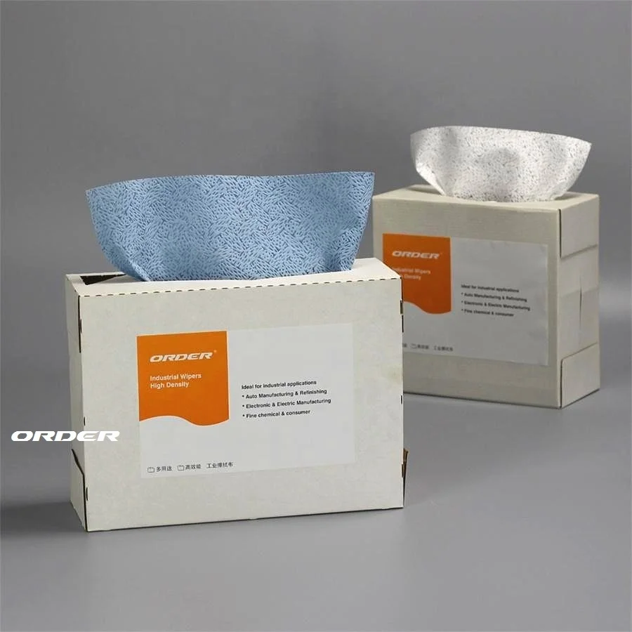 Wholesale Durable Custom High quality Interfold pop up box Melt blown PP absorbent oil industrial Degreasing Wipes