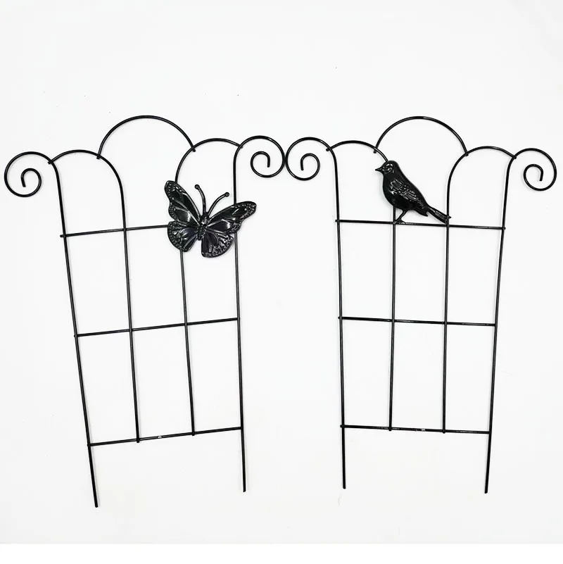 Metal Iron Round Heart Shaped Garden Plant Support Stake Stand for DIY Potted Climbing Plants Flower Vegetables Vine