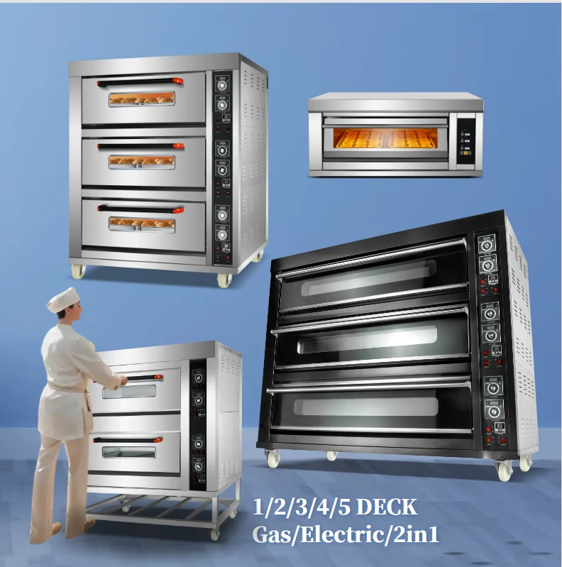 Professional tabletop crossaint countertop gaz taiwan high quality speed Electric oven convection steam function 5 10 trays 110v