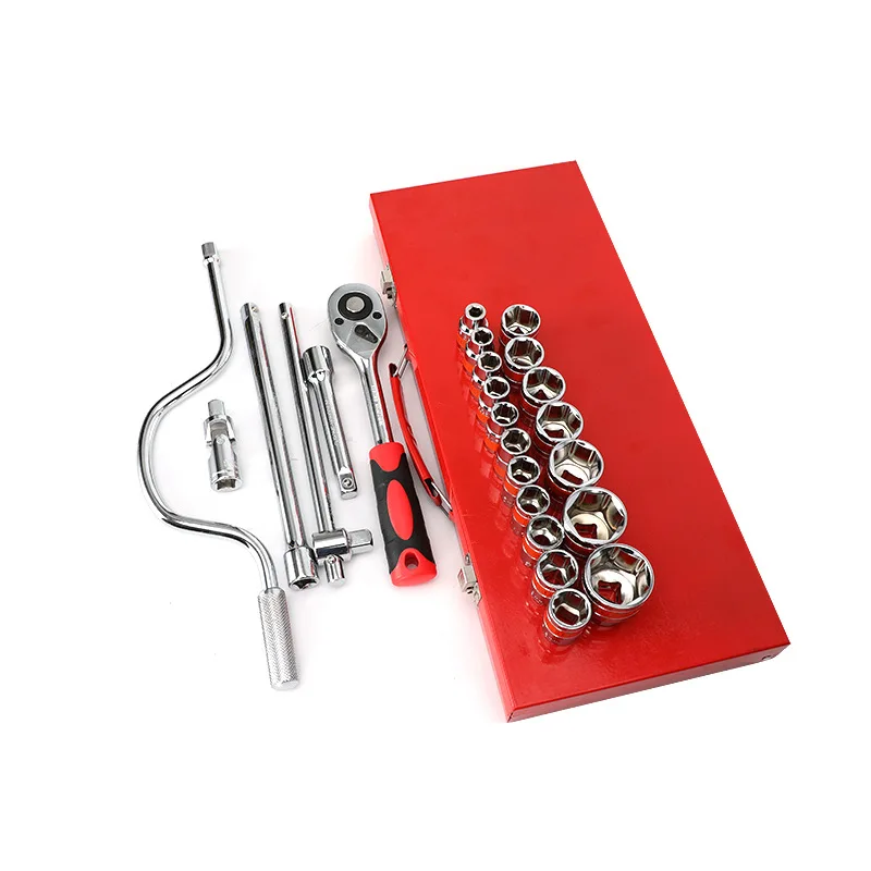 24pc 1/2'inch Auto Repair Hand Tool Include Spark Plug Deep Socket Tools Set And Wrench