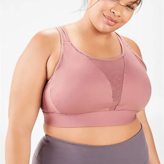 
High impact push up tops plus size sports bra plus size women gym wear 