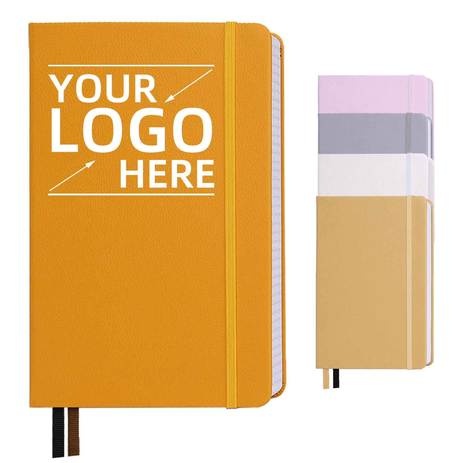 a4 a5 a6 personalized logo plain note book custom printing pu leather hardcover journal notebook