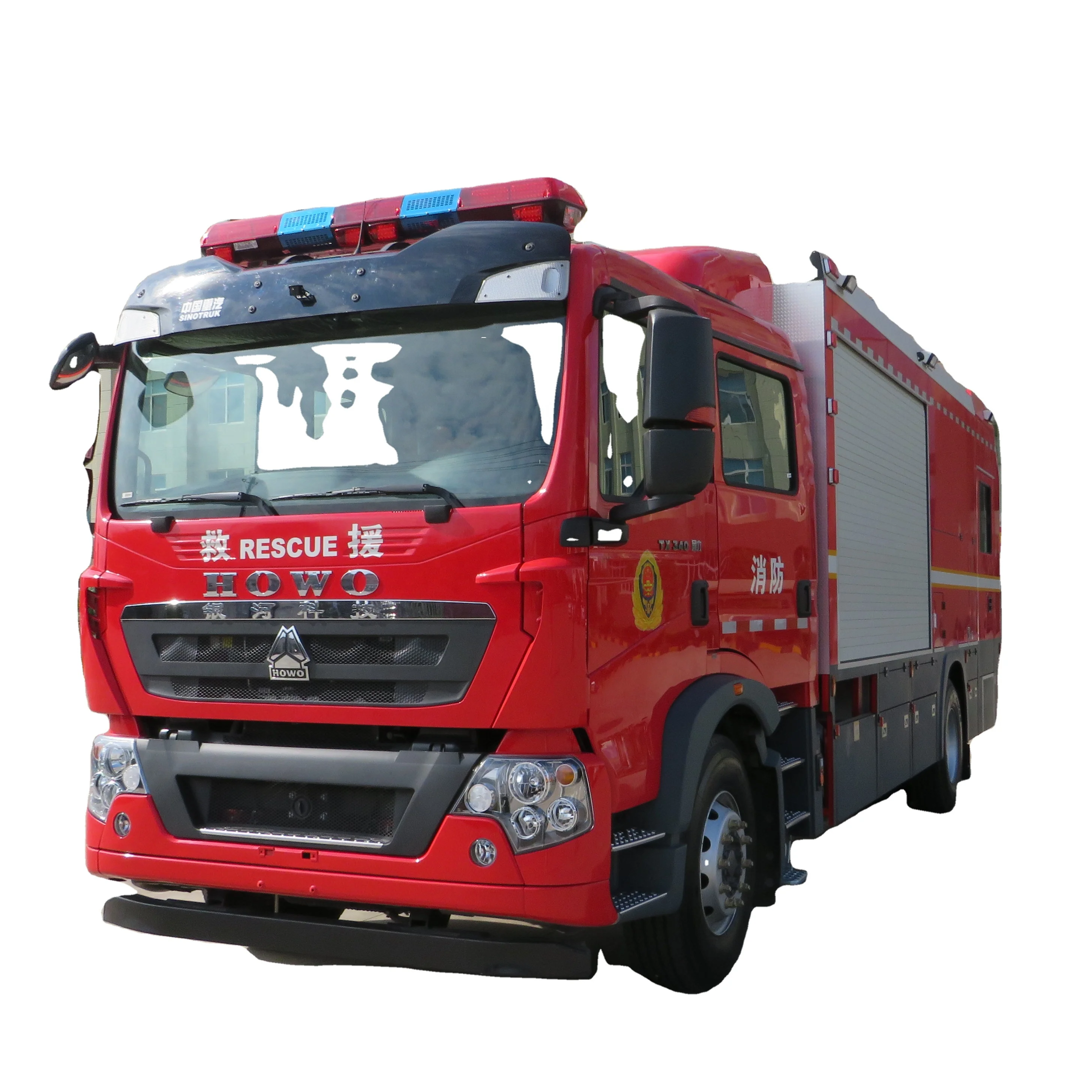 New HOWO 4X2 Chassis BX5160TXFQC100/HT6 equipment Fire truck (drone fire truck)