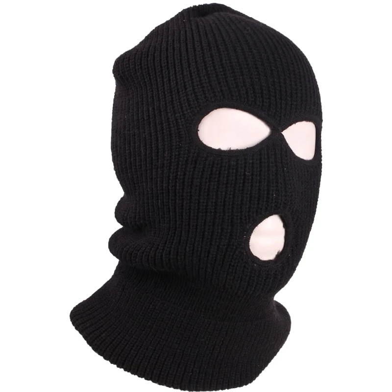 Шапка GECKO MASTER с капюшоном, теплая вязаная Лыжная маска с капюшоном, 1, 2, 3 отверстия, Балаклава