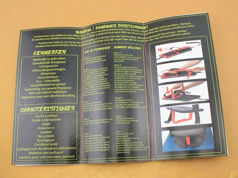 High quality custom printed glossy laminated leaflet and flyers company brochure printing supplier