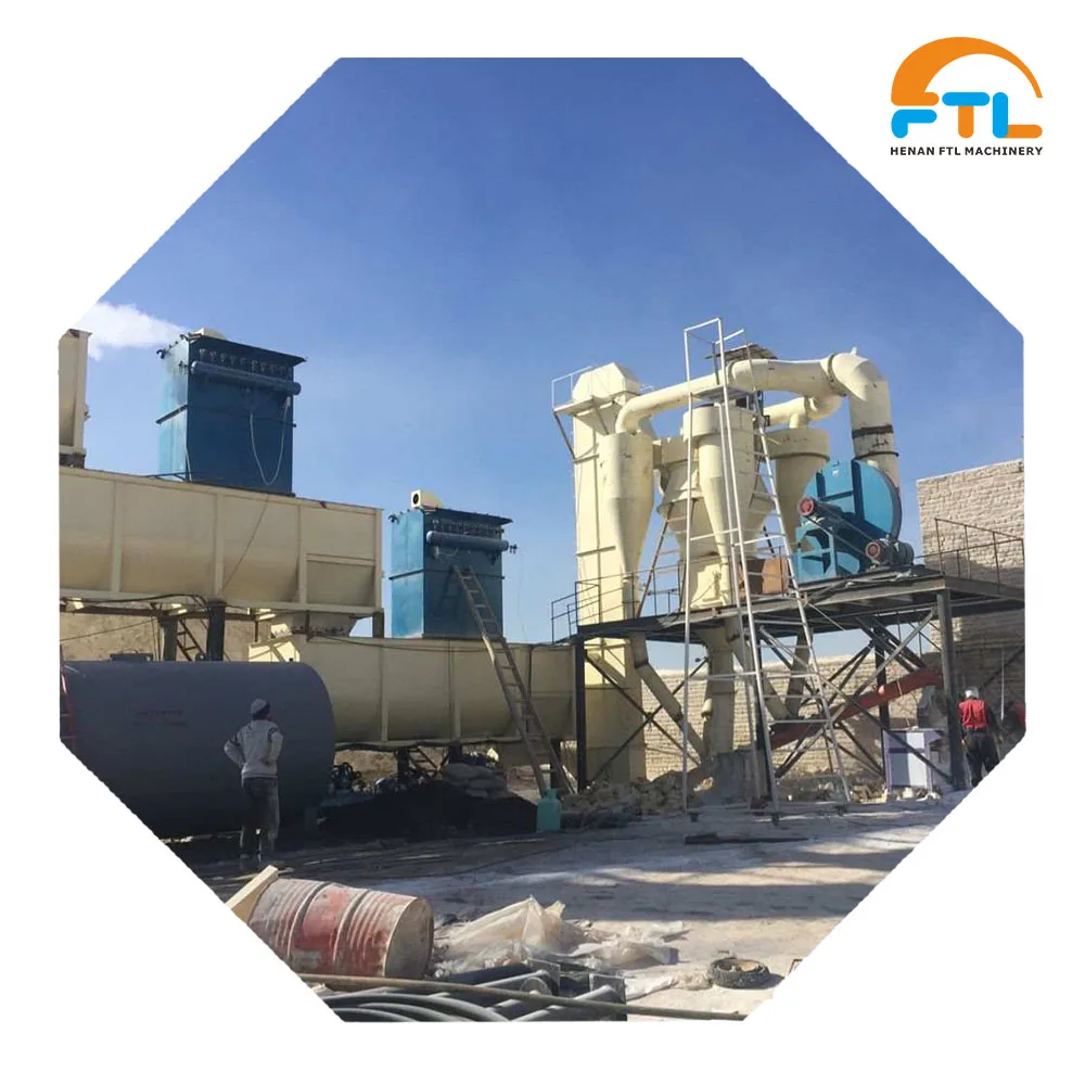 325 Mesh Calcium Carbonate Powder Mill Diabase, Quartz,  Dry Grinding Plant