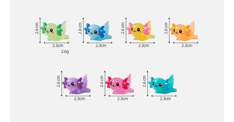 Cartoon Cute Hexagonal Dragon Figurine Car Sand Table Landscaping Decoration DIY Dollhouse Miniature Doll