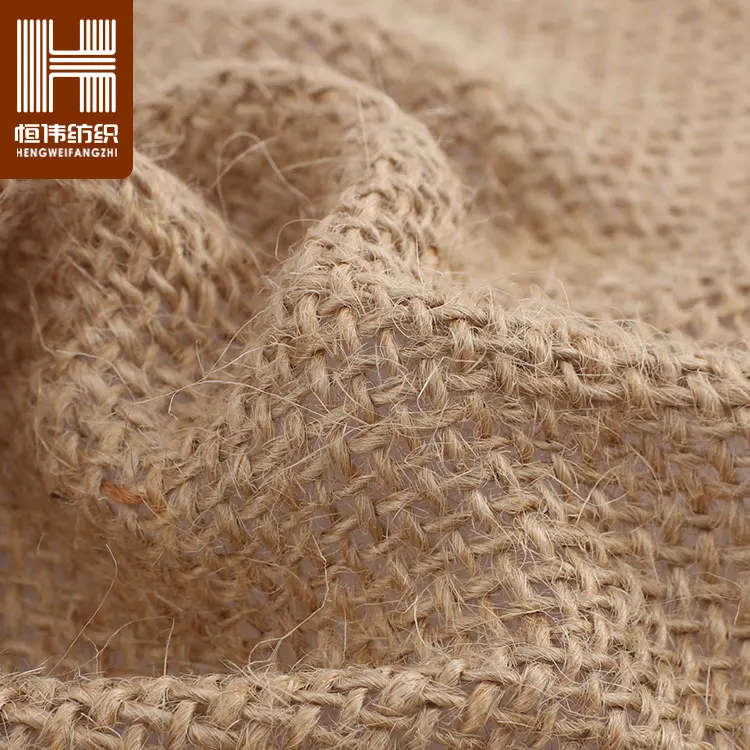 
China Supplier Jute Hessian Fabric Burlap Woven 100% Jute Fabric Roll For Bags 