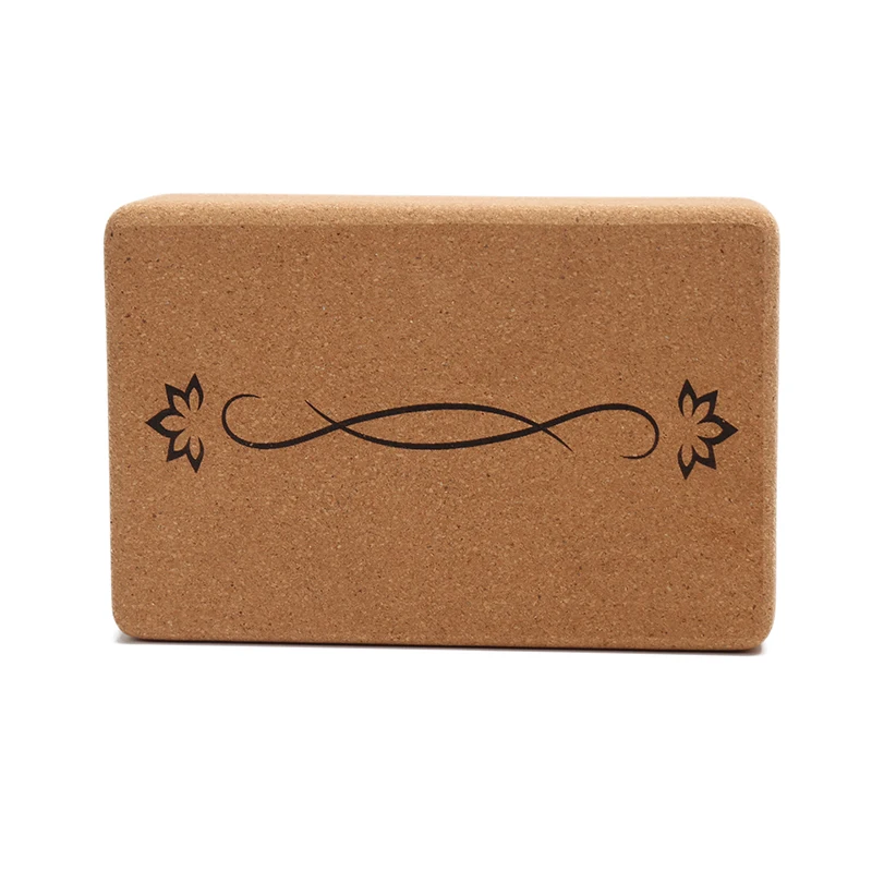 Natural and Eco-Friendly Cork Yoga Blocks Brick for Yoga Pilates and Balance Training