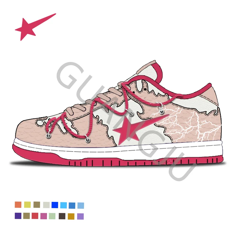 Sneaker Manufacturer Small Orders Low Moq Big Size Custom Sneaker Fashion Custom Rubberized Sneakers Custom Your Own Logo