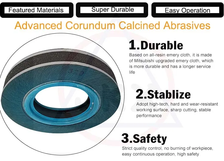 Шлифовальный круг из нержавеющей стали, круговое разборное колесо из оксида алюминия для полировки