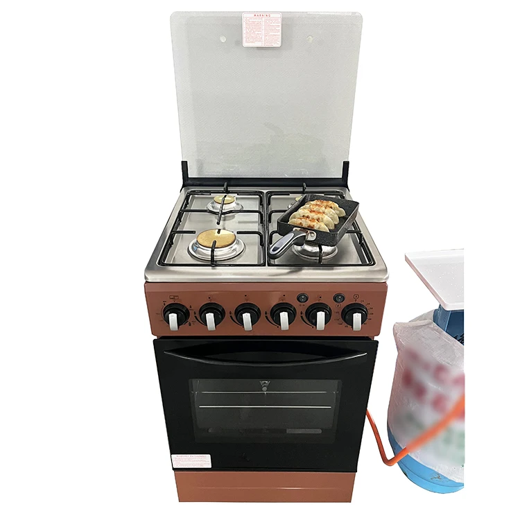 brass burner cuire cap automatic piezo ignition backofen cocina de gas con horno gas stove range with oven