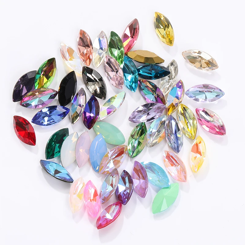 AW Horse Eyes rhinestones Glass Mocha fluorescence  fluorescent accessory charms for jewelry making jewelry for women