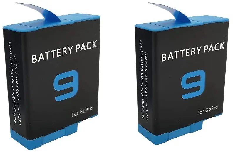  3.85V 1800mAh Rechargeable Batteries Action Camera Battery for GoPro Hero 9 Black Official