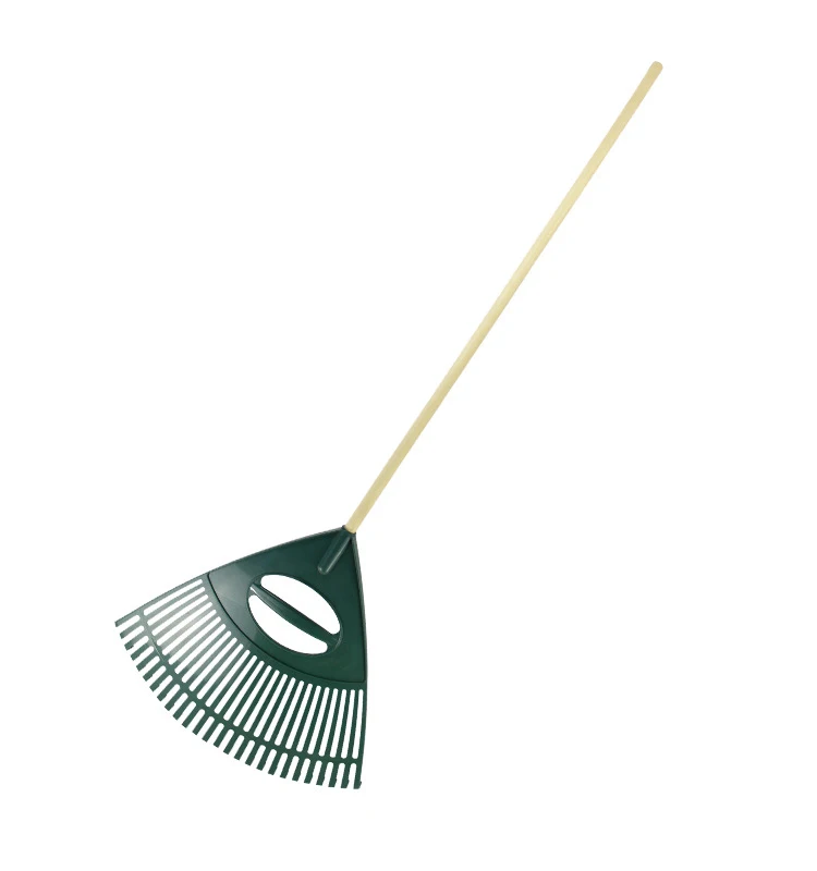 multifunctional new design 26-tooth deciduous grass rake hand arc type leaf garden rake high quality hand garden tools
