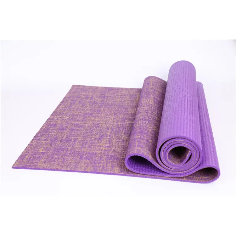 Natural Rubber exercise Yoga mat 100% recyclable absorbent Polyurethane Vegan leather Yoga Mats manufacturer