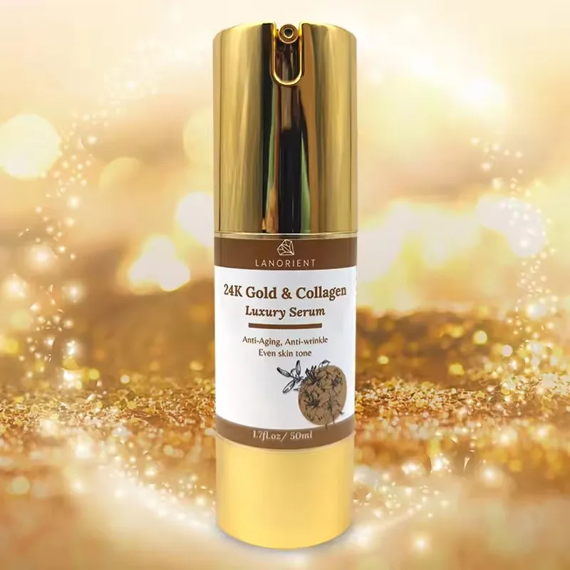 Face Care 24K Gold Serum Collagen Face Essence Moisturizing Anti Aging Hyaluronic Acid Essence Brighten Skin Care Product