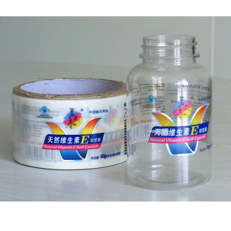 Eco-friendly making adhesive round labels,custom medicine stickers,printed stickers for medicine packaging