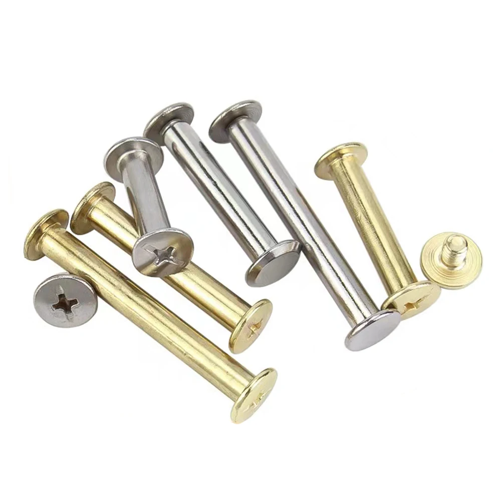 Oem 304/316 M3 Stainless Steel Nickel Plated Crysta Male And Female Flat Head Chicago Screw And Nut