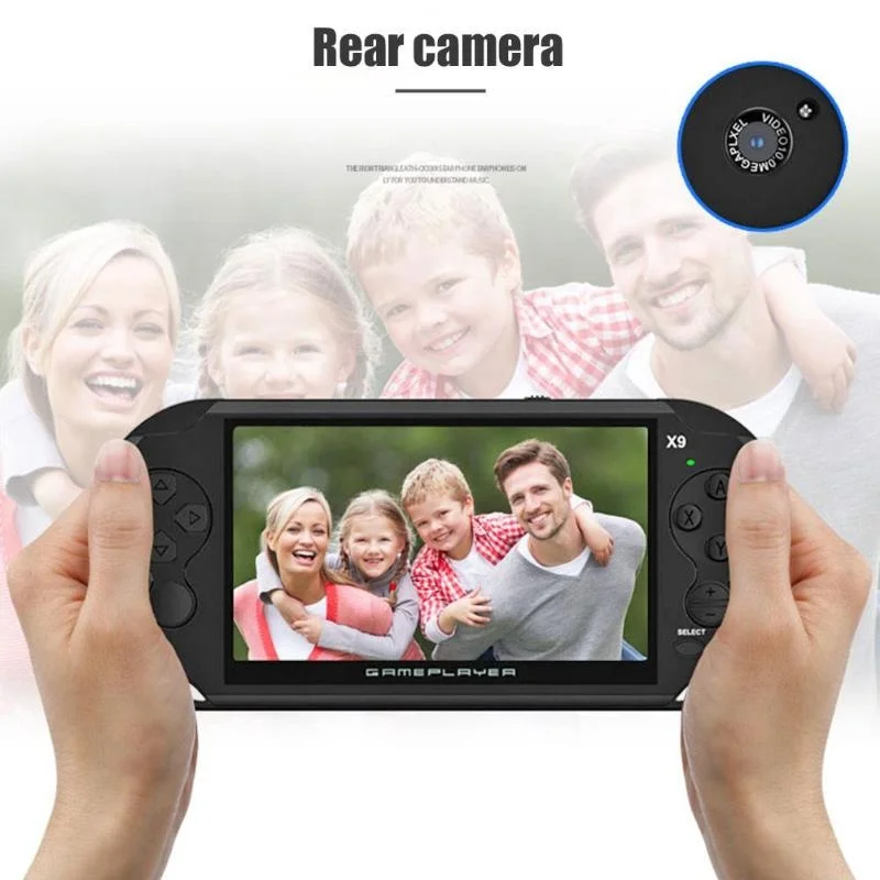 Высокой четкости цифровой 5 1 дюймовый экран дисплея X9 Встроенный 16 Гб переносная портативная игровая консоль проигрыватель по доступной цене