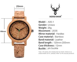 Couple Watch Quartz  Vintage Style Custom Made OEM  Bamboo WristQuartz Wood Watch for Men Women Latest Couple Wooden Watch