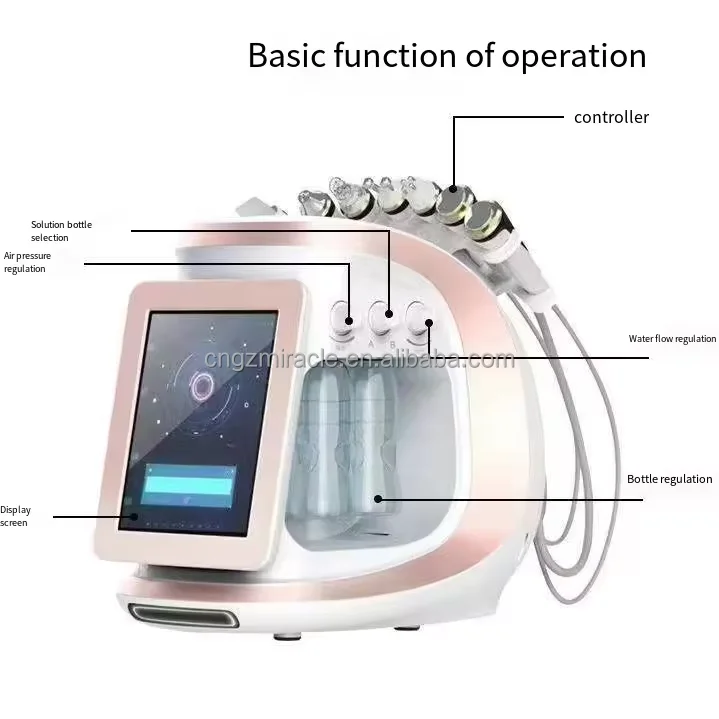 2024 New Design Second Generation Smart Ice Blue Hydra Care Facial Device Skin Peel Remove Blackhead Microdermabrasion Machine