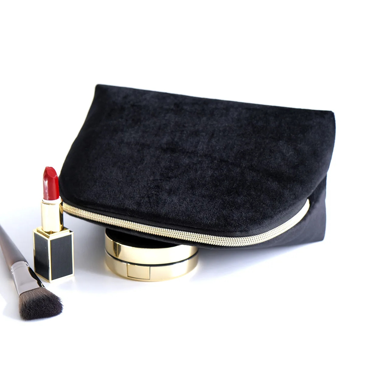 New Girls Velvet Organizer Cosmetic Bag Vintage Toiletry Bag Women Luxury Velvet Travel Makeup Bag Lipstick Pouch Beauty Case