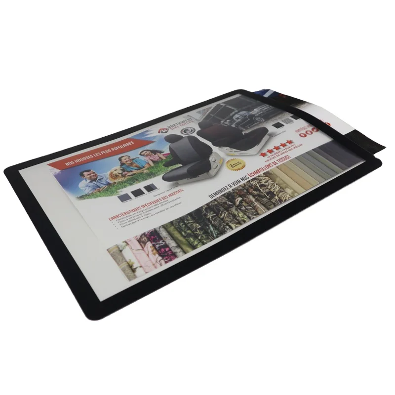 AY Counter Window Display Luxury Premium Foldable Desk Top Anti-fatigue Mats Office Fit For A4 Poster Insert Pockets