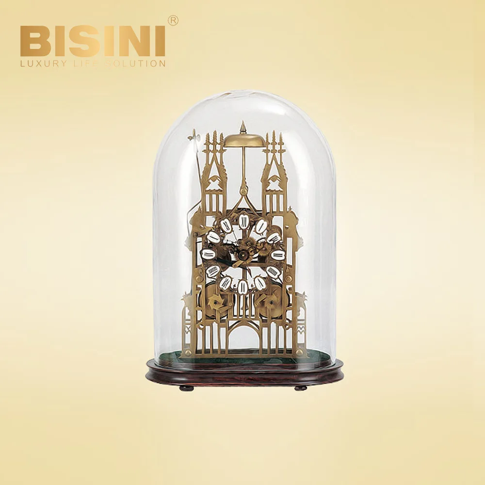 Small and Exquisite butterfly Frame Table Clock Creative Mechanical Pure Copper Gear Desk Clock