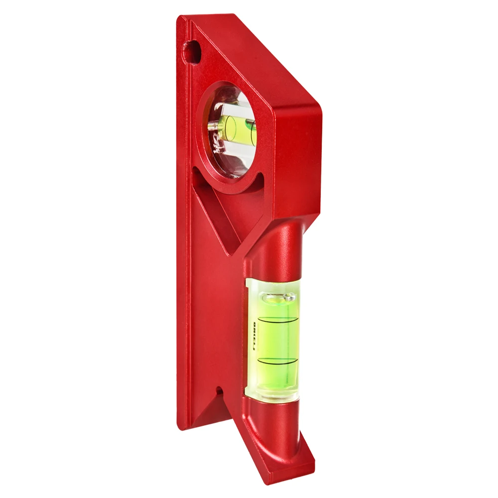 New Design Fish Type Measuring Level Ruler Aluminum Alloy Pocket Spirit Level With Green Level Bubble