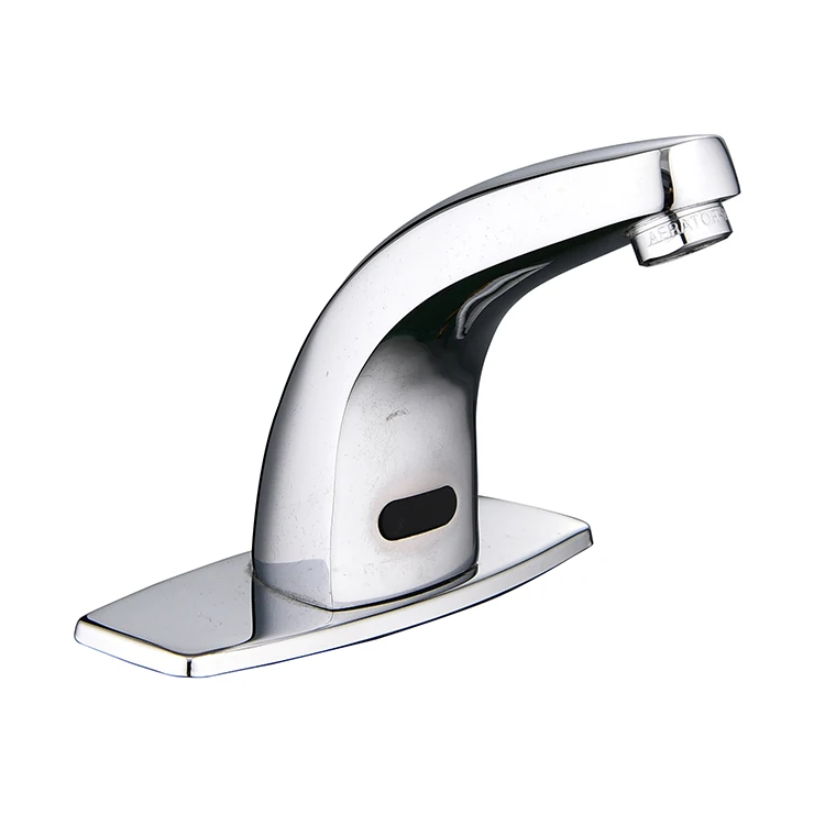 Hot Sale Smart Water Tap Basin Bathroom Sensor Water Tap Touchless Automatic  Faucets Cheap Smart Brass Faucet mixer