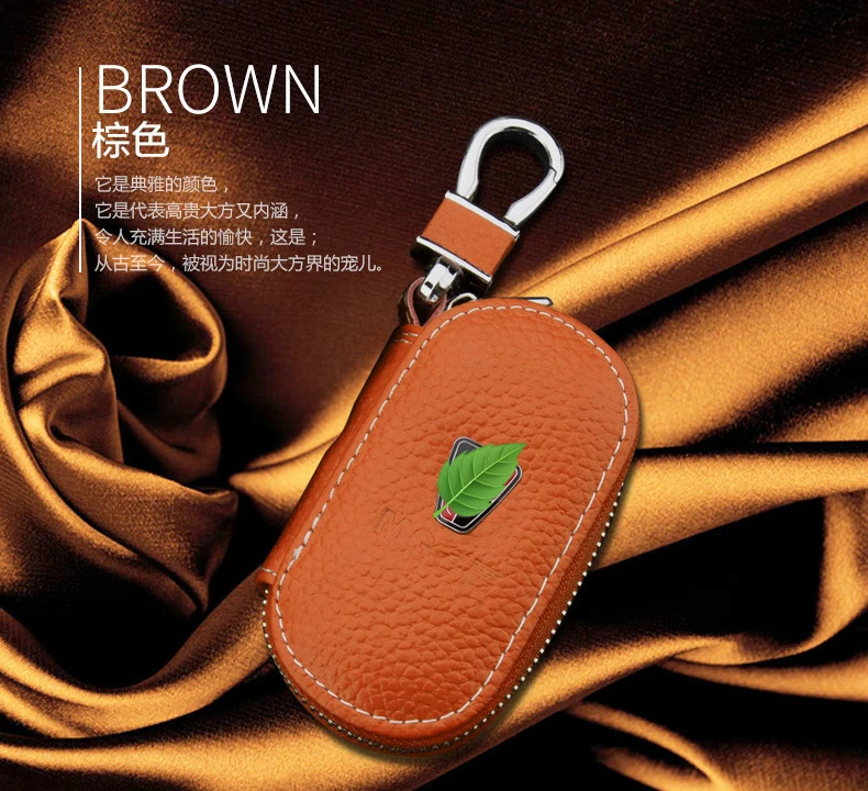
Mcow 2019 Fashion Vintage Genuine Leather Mens Key Wallet With Zipper 