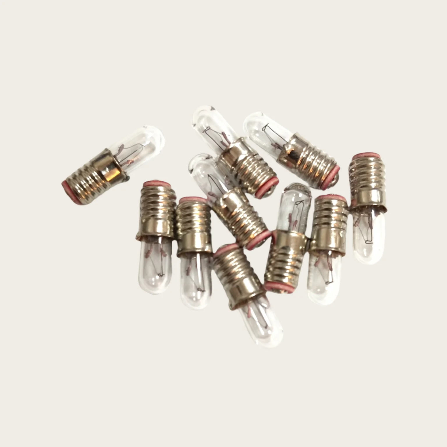 E5/8 E5.5 Mini Screw Base Indicator Bulb 6V50m Warm White Light E5