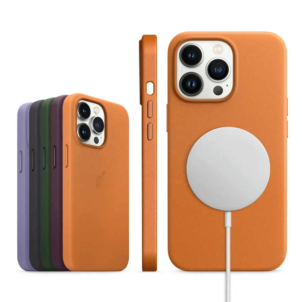 Shock Proof Wireless Charging Luxury PU Leather Magnetic Phone Case for Magsafes for Iphone 12 13 Pro Max