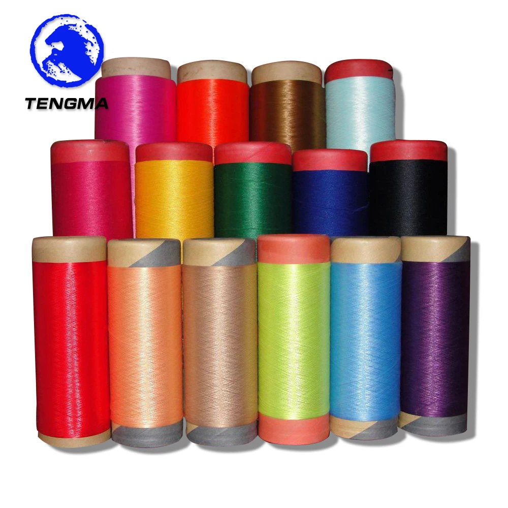 manufacturer polyesterl raw dty 150/48 pp yarn for sewing