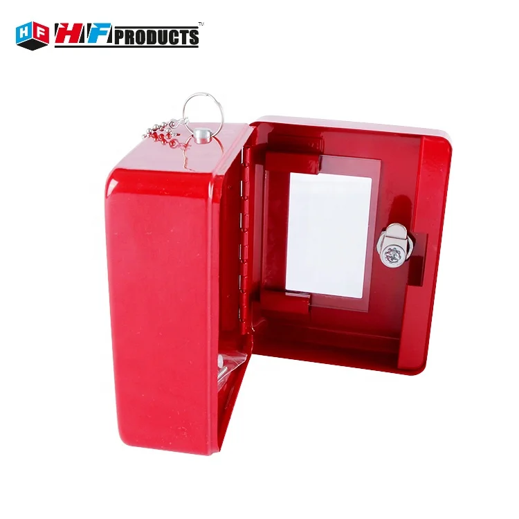 Outdoor movable cold rolled steel mechanical key holder safe cabinet with hooks