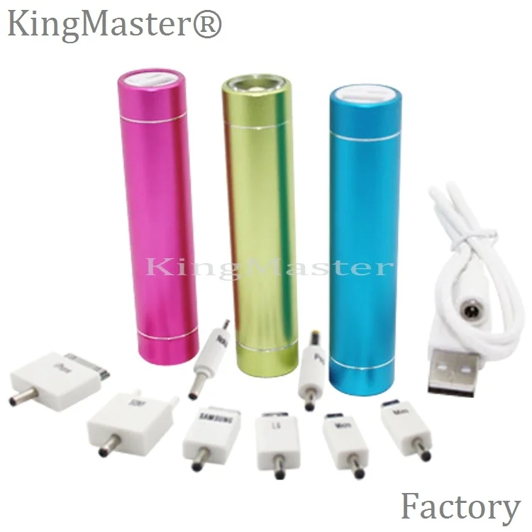 Kingmaster Fashion Mini LED flashlight Circular Tube Power Bank (2200mAh|2600mAh)