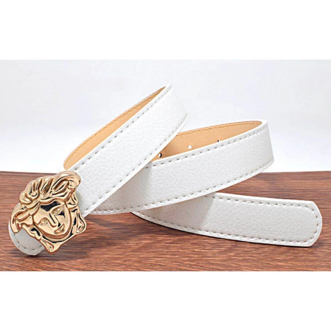 80 cm little luxury kids belt with fashionable letters and 2-8 years old kids designer belts
