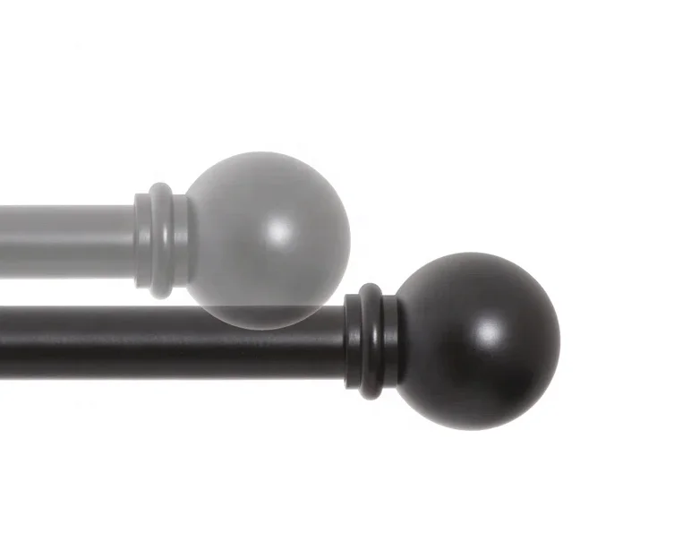 Rubber Adjustable Curtain Rod Connector Rod End Head Fashion Rod Curtain