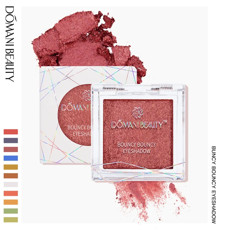 Domani Beauty Long Lasting Gold Custom Private Label Glitter Loose Pigment Cheap Red Makeup 11colors Single Eye Shadow Eyeshadow