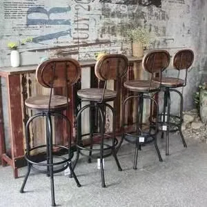 Hot Selling Cheap Price Stackable Steel Iron Frame Wooden Seat Modern Vintage Antique Industrial Dining Restaurant Metal Chair