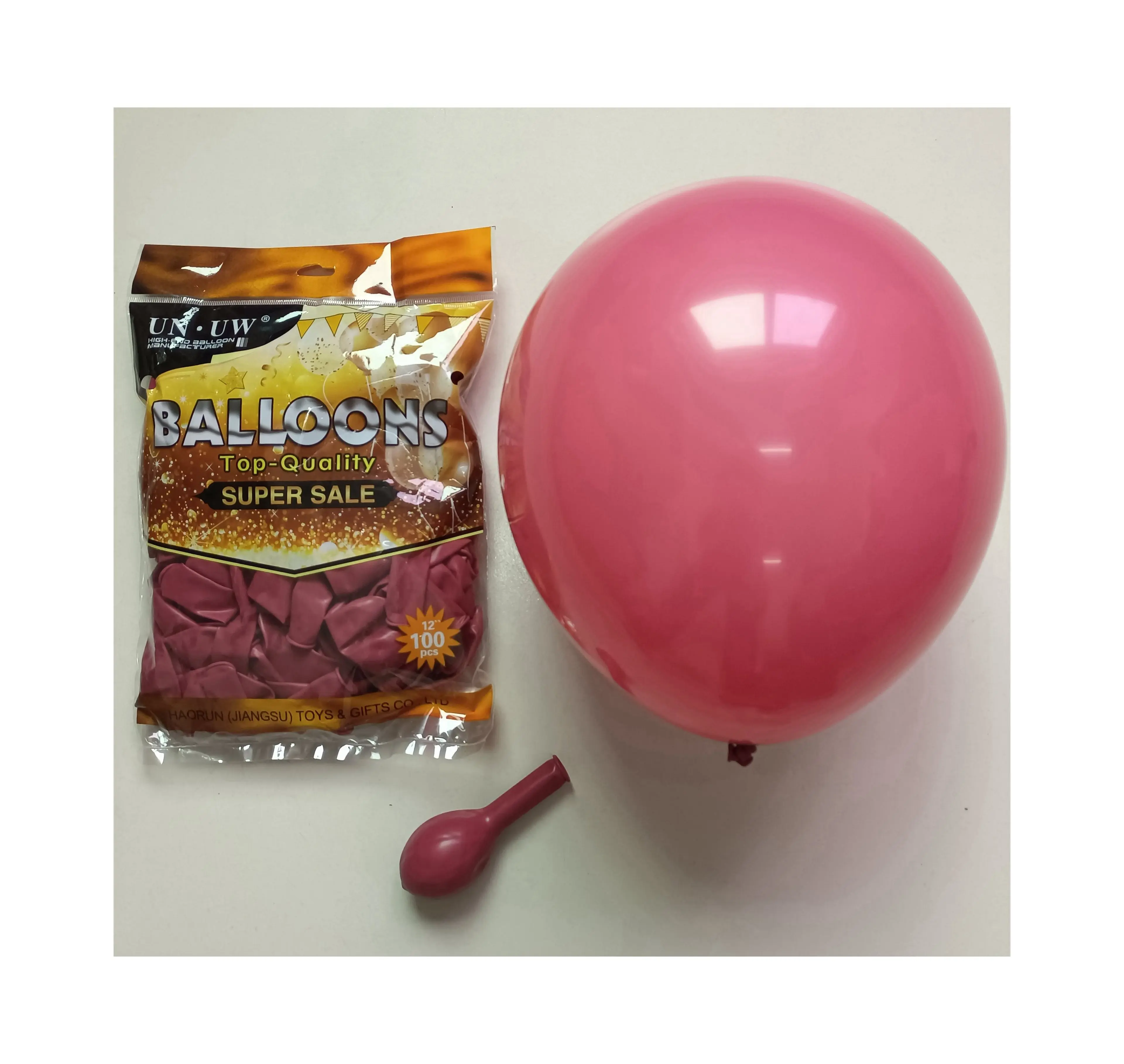 New Product Round colored boot latex balloons Self Inflating Balloons