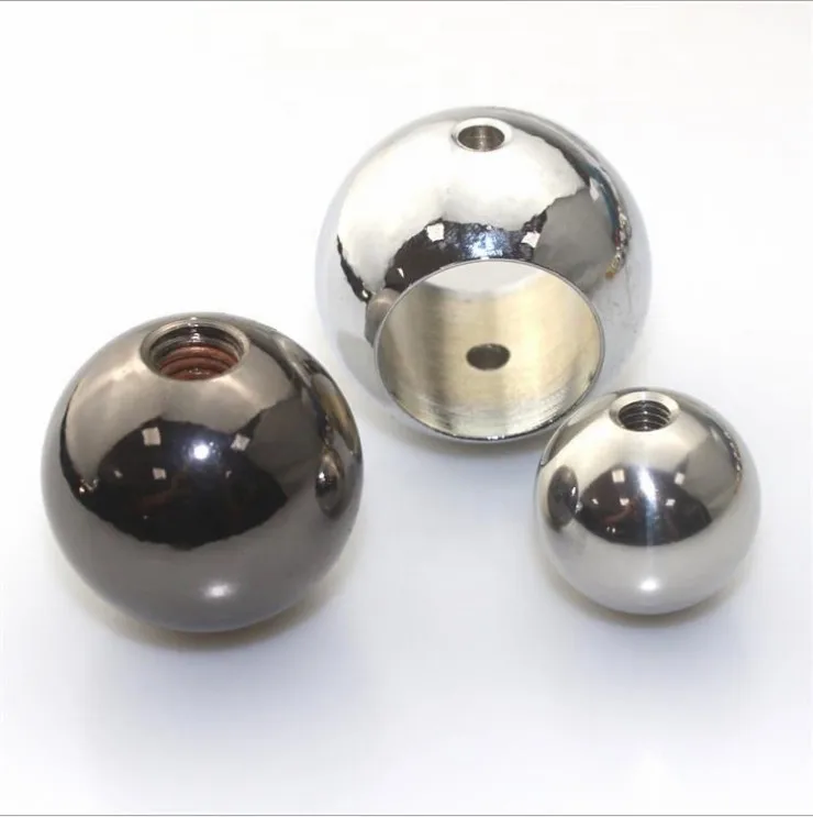 custom made Drilled Steel Ball metal spheres with threaded hole mid-length of the steel ball 60mm