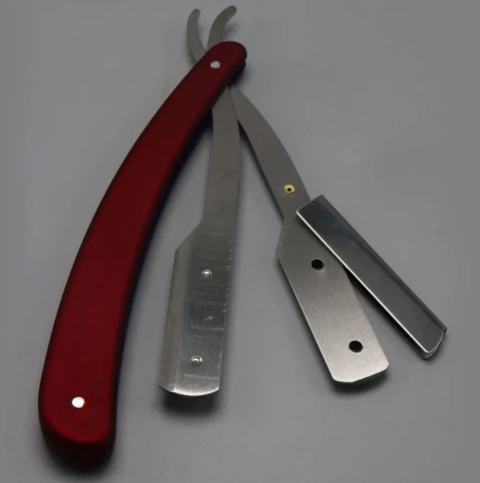 Wholesale Folding Straight Barber Razor with Stainless Steel Blade for Barbershop Salon Tool